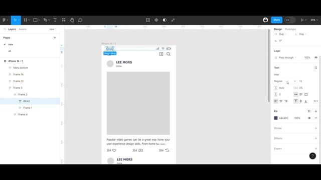 Social media screen | Active Like Button | Fix position when scrolls | Figma Tutorial ? смотреть онлайн