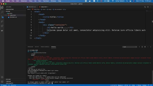 Git Diff Command part 5 смотреть онлайн