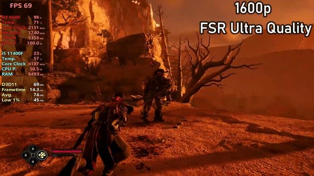 Evil West - 4K, 2K, 1080p - RX 6600 + i5 11400F смотреть онлайн