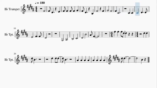 Trumpet Sheet Music: How to play Secret Tunnel (Avatar The Last Airbender) by Jeremy Zuckerman смотреть онлайн