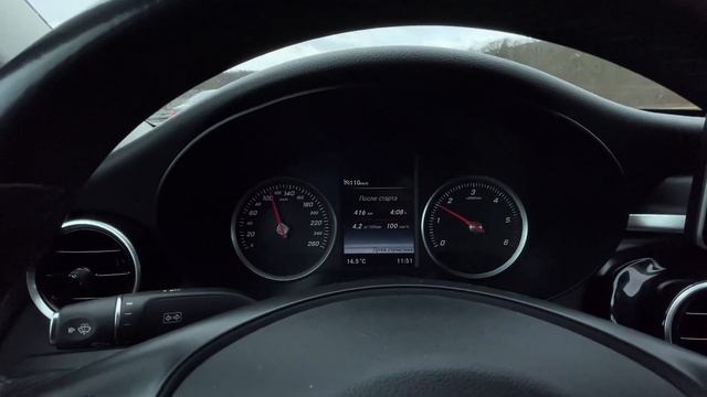 Расход топлива Mercedes w205 c220D 2016 год смотреть онлайн