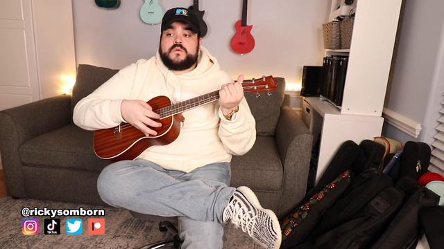 FEELING WHITNEY - Post Malone (Acoustic Ukulele Cover) смотреть онлайн
