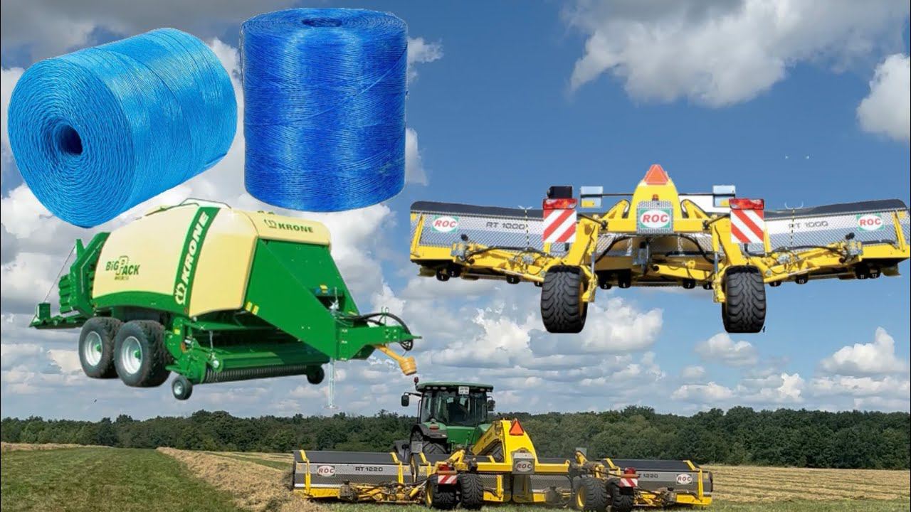 Krone+валкователь ROC Сеновязальный шпагат, сетка для квадратных, рулонных тюков пресс-подборщиков смотреть онлайн
