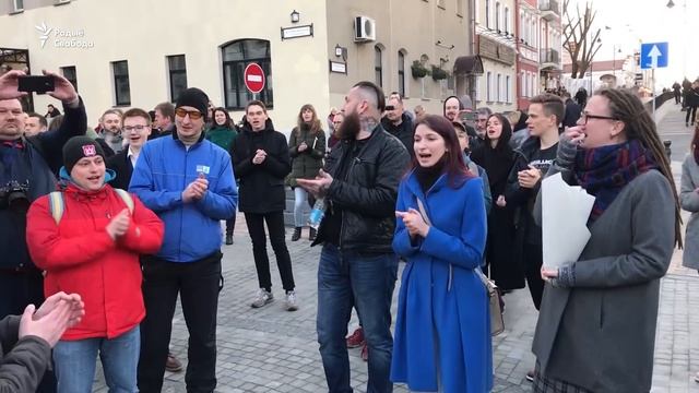Затрыманьне Вольскага, Варашкевіча, Вайцюшкевіча і Аракеляня | Задержания музыкантов на День Воли смотреть онлайн