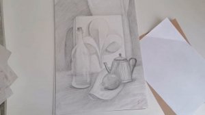 Работы с художественной школы✨Экзамен по рисунку