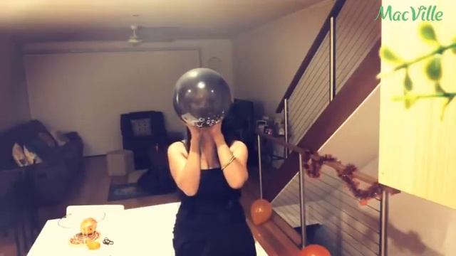 Happy Halloween Black And Orange Balloons ? Halloween Balloon Spooktacular Ft. Nail Pop!!