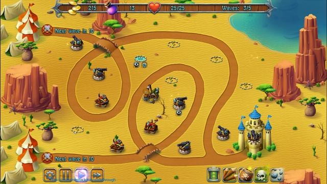 Medieval Defenders walkthrough - Normal Desert Siege - Level 2 смотреть онлайн