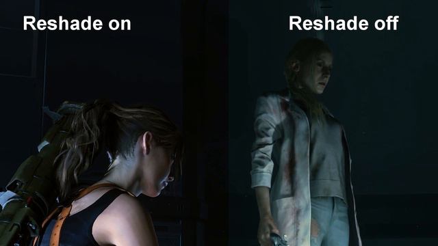RE2 Reshade split Screen Comparison смотреть онлайн