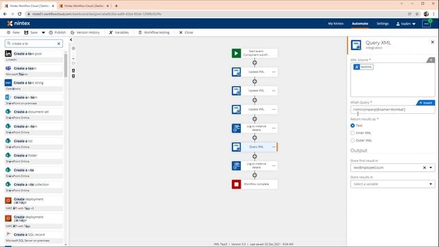 Nintex Workflow Cloud XML Complex Nodes смотреть онлайн