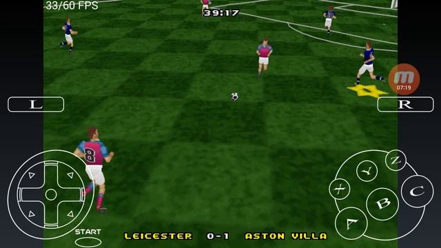 Sega Saturn SS Android Emulator uoYabause Actua Soccer Club Edition Game Play смотреть онлайн