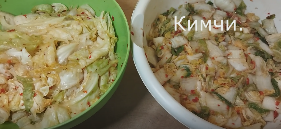 Кимчи из пекинской и белокочанной капусты, разница в приготовлении смотреть онлайн