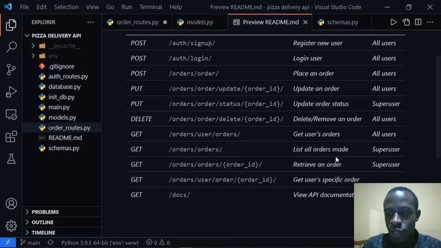 Build a Pizza delivery API with FastAPI #8 | GET ONE ORDER (HTTP GET REQUEST) смотреть онлайн