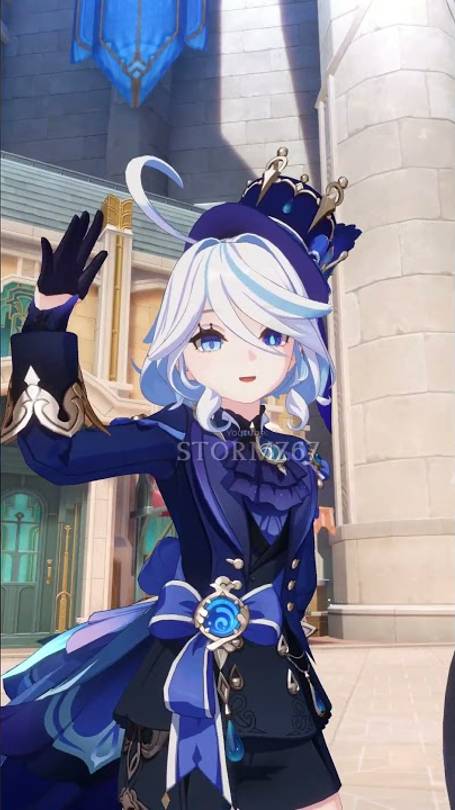 Один день из жизни 💙Фурины💙, геншин импакт смотреть онлайн