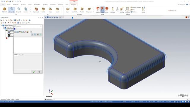 Cutting 3D Forms With 2D Toolpaths In Mastercam