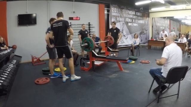 Натуральный бодибилдинг - Чемпионат Красноярского края по пауэрлифтингу WPC AWPC жим лежа #3