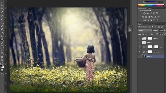 Photoshop Retouching & Color Effects - Photoshop CC Tutorial смотреть онлайн