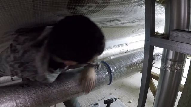 #3 Приточно-вытяжная вентиляция своими руками - МОНТАЖ смотреть онлайн