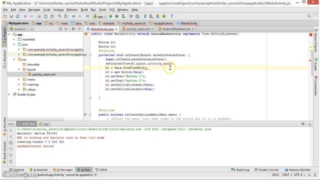 Android: Accessing XML Widgets смотреть онлайн