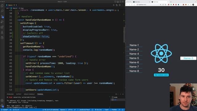 How to create Confetti Effect for your website using React js смотреть онлайн