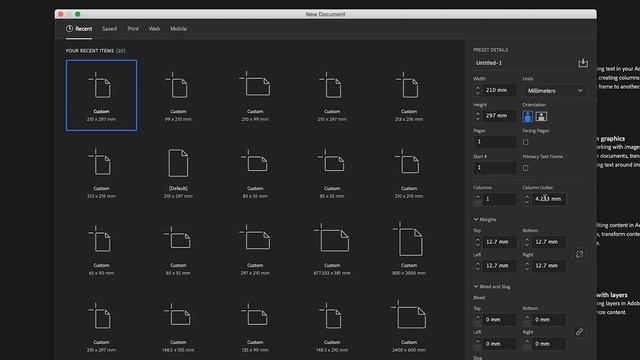How to set up an A4 document in Adobe Indesign смотреть онлайн
