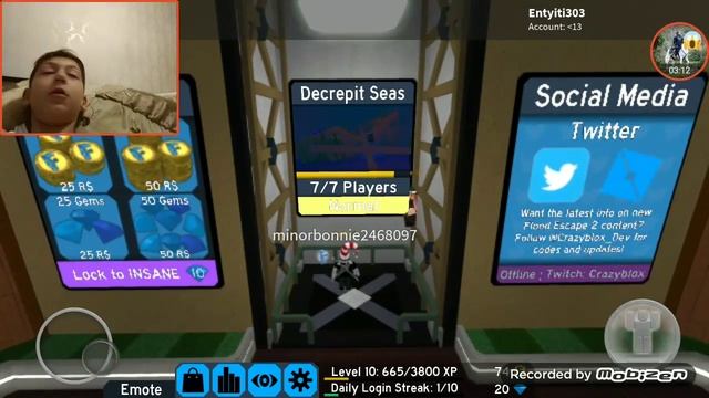 Roblox режим:Flood escape 2 по русскому