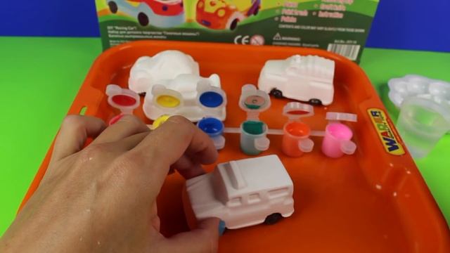 Делаем машинки из гипса и красим красками смотреть онлайн