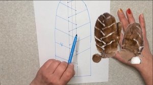 Меховые рукавицы из лоскутов норки , выкройка варежки из натурального меха .