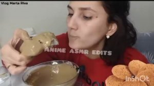 chalk with cream 🍜 || @vlog Marta Riva 💙 || Asmr mukbang edit