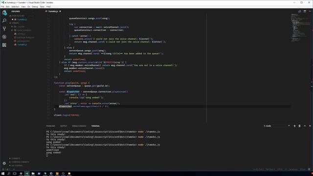 MUSIC BOT EPISODE 2: ADDING A QUEUE SYSTEM смотреть онлайн