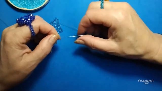 Колье и сетка бисерная #бисероплетение смотреть онлайн