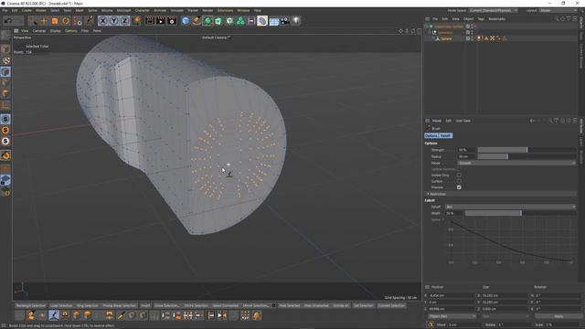Converting Triangles to Quad Topology/Closing Caps/Cinema 4D Modeling Tutorial смотреть онлайн