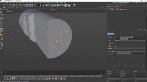 Converting Triangles to Quad Topology/Closing Caps/Cinema 4D Modeling Tutorial