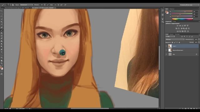 Speedpaint Photoshop - первый раз в фотошопе смотреть онлайн