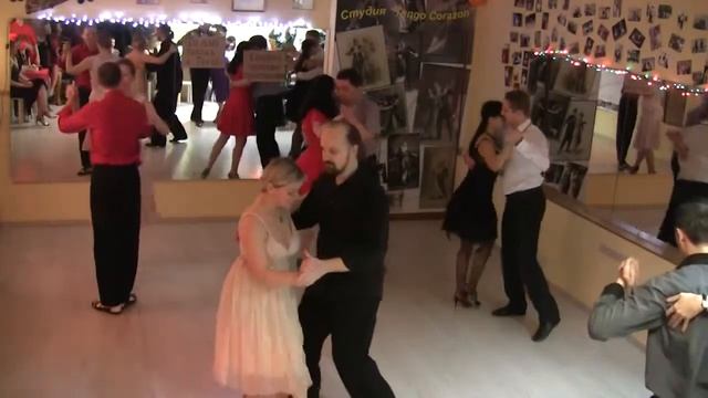 Выступление на ретро-милонге в студии "Tango Corazon",2014г - аргентинское танго в Ростове-на-Дону смотреть онлайн
