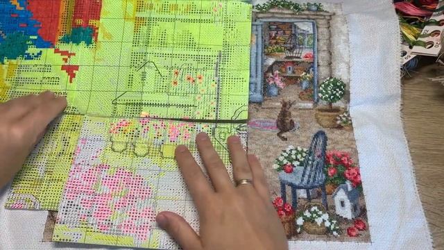 Рукодельные будни осени // вышивальные покупки и продвижения смотреть онлайн