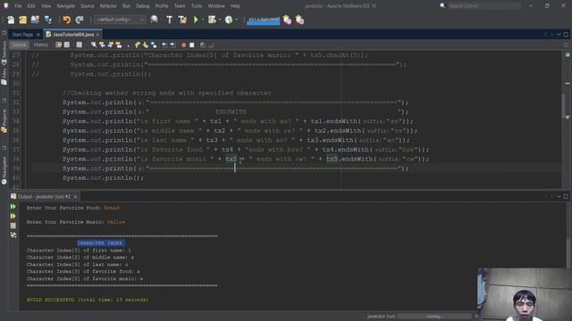 Java Tutorial 06: Working with String Methods смотреть онлайн