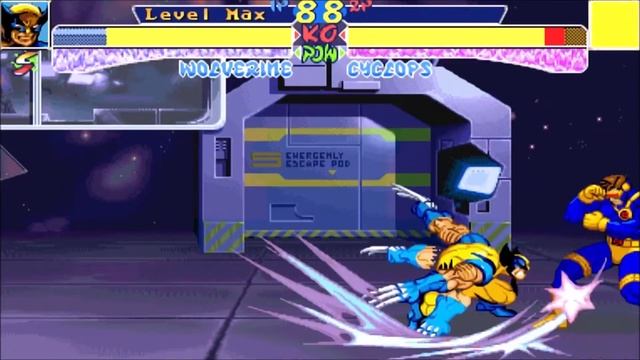 X-Men Children Of The Atom ( ARCADE CABINET WITH BEZEL/MARQUEE DESIGN ) WOLVERINE WALKTHROUGH смотреть онлайн