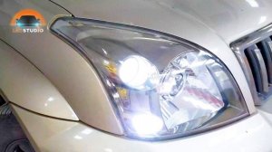 Toyota Prado 120 модернизация фар. Усовершенствование света фар.
