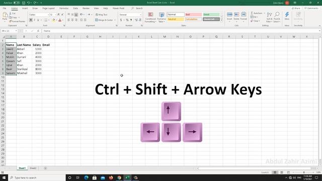 Top 10 Microsoft Excel Shortcuts | لس ضروری د میکروسافټ ایکسل شارټ کټونه смотреть онлайн