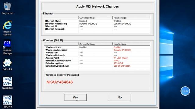 GM MDI WIFI Settings
