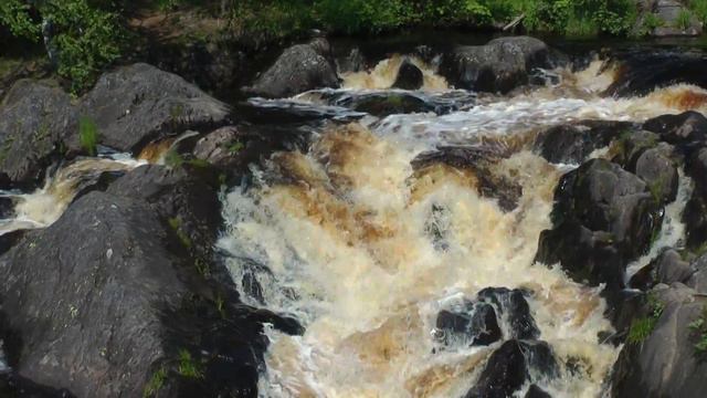 Водопады на реке Тохмайоки (Рускеальские водопады) смотреть онлайн