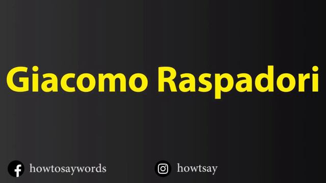 How To Pronounce Giacomo Raspadori смотреть онлайн