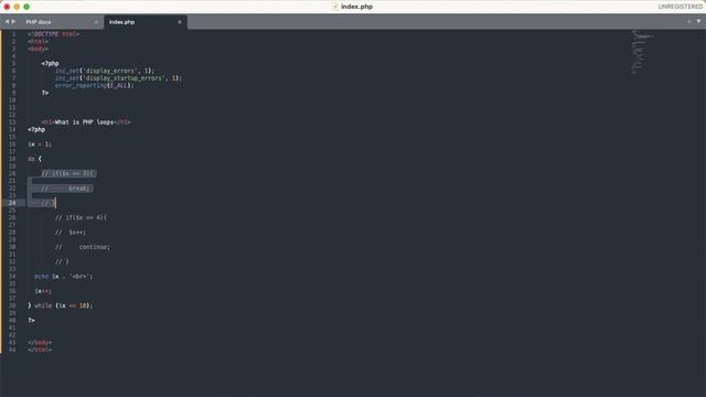 PHP tutorials, While loop, do...while, for, foreach loops смотреть онлайн