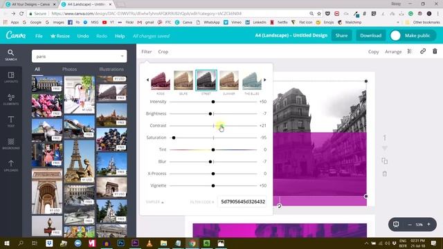 Let's Design it with Canva: A Photo with Color Overlay смотреть онлайн