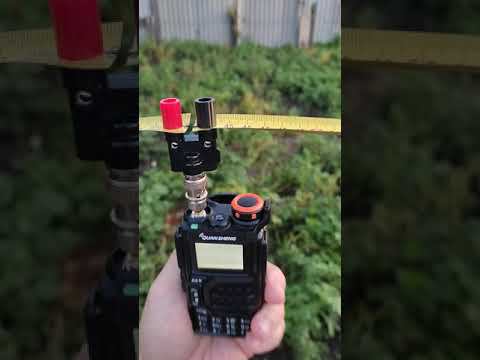 Satcom на диполь из рулетки.
