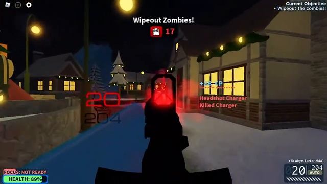 Abyss Lurker M4A1 showcase (Roblox zombie stories) смотреть онлайн