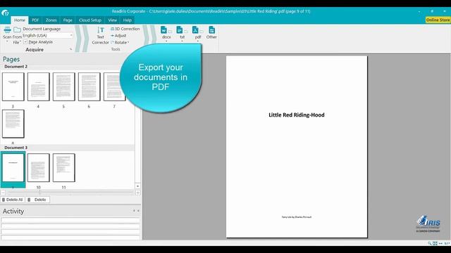Readiris 17 Windows: How to split and merge a PDF? смотреть онлайн