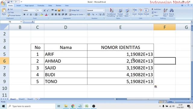 SOLUSI KOLOM PADA EXCEL MUNCUL E+12 E+13 E+14 E+15 E+16 SEHINGGA DATA TIDAK TERBACA смотреть онлайн