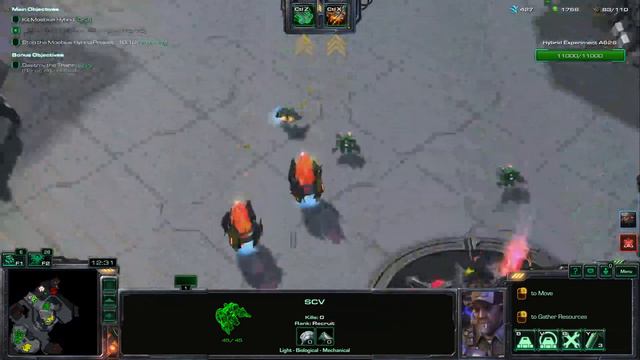 StarCraft Co op destory Moebius Hybrid. смотреть онлайн