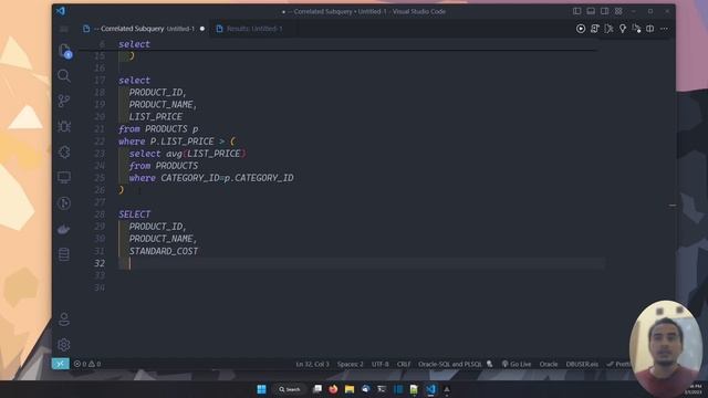 ORACLE DATABASE TUTORIAL #38 CORRELATED SUBQUERY смотреть онлайн